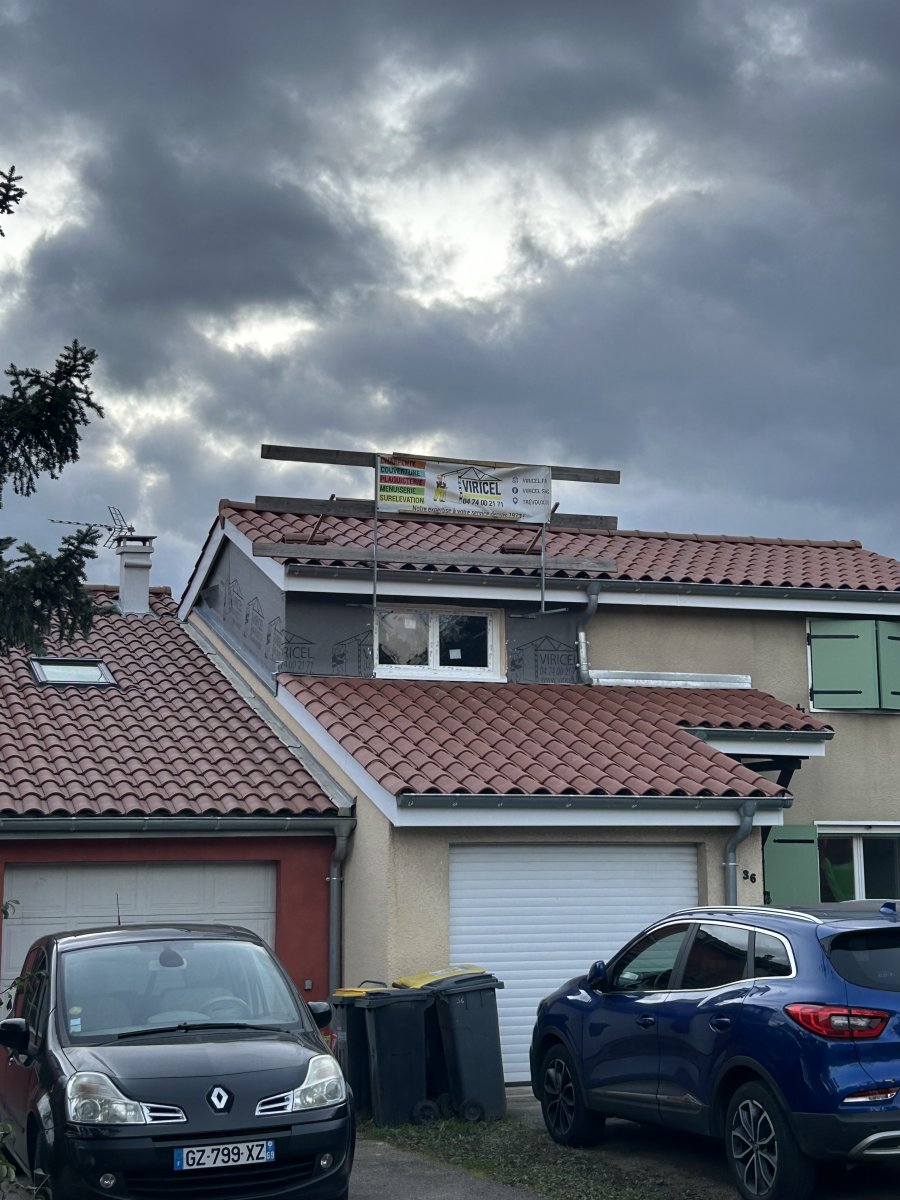 Surélévation d'une maison dans l'Ain