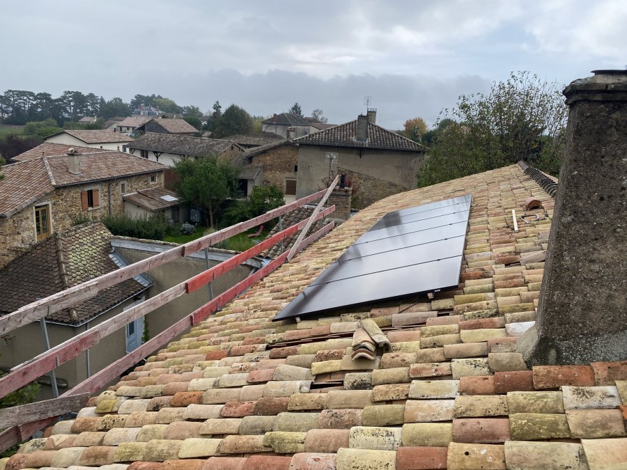 Pose de panneaux photovoltaïques
